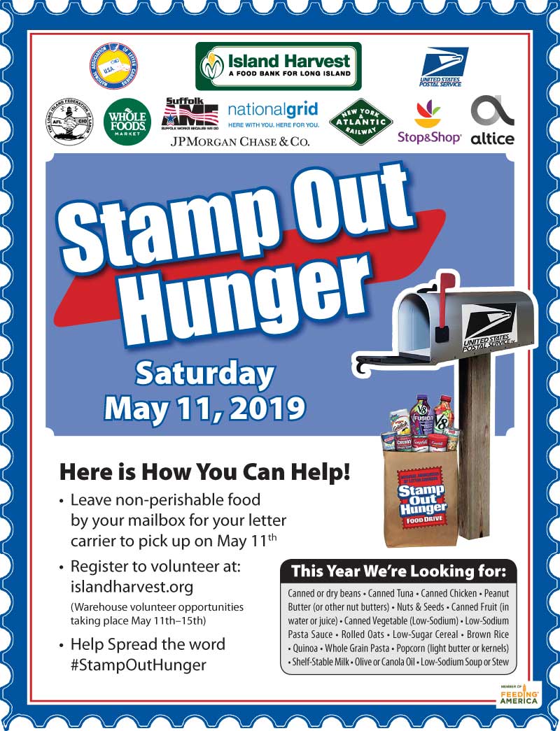 Stamp out Hunger Flyer, Long Island Food Council