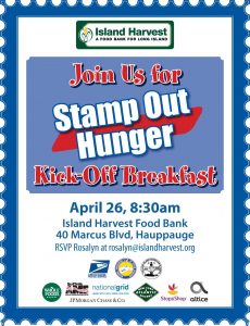 Stamp out hunger event flyer