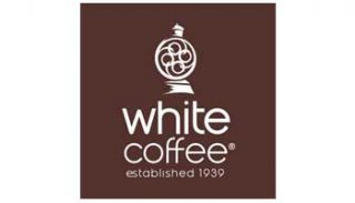White coffee company logo