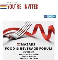 Mazars Food & Beverage Event flyer