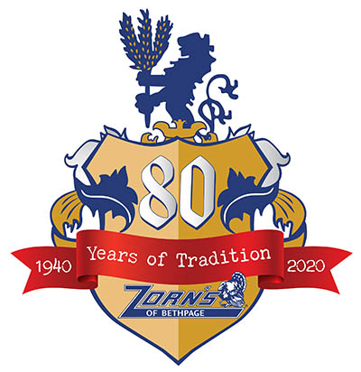 Zorn's 80th Anniversary Logo