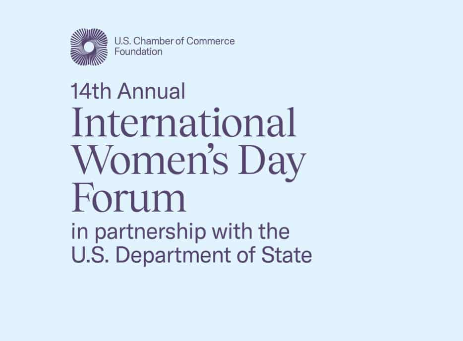 14th annual international women's day forum flyer
