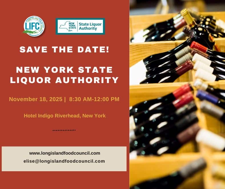 Save the Date 2025 NYS Liquor Authority event