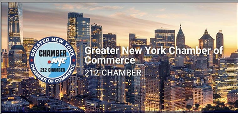 NY Chamber of Commerce event flyer