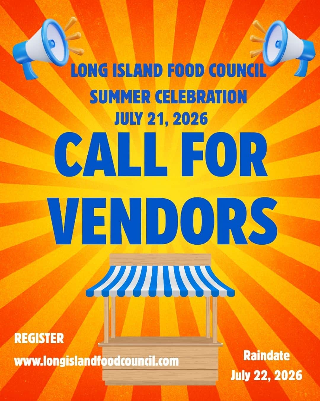 Summer Celebration 2026 Vendor flyer